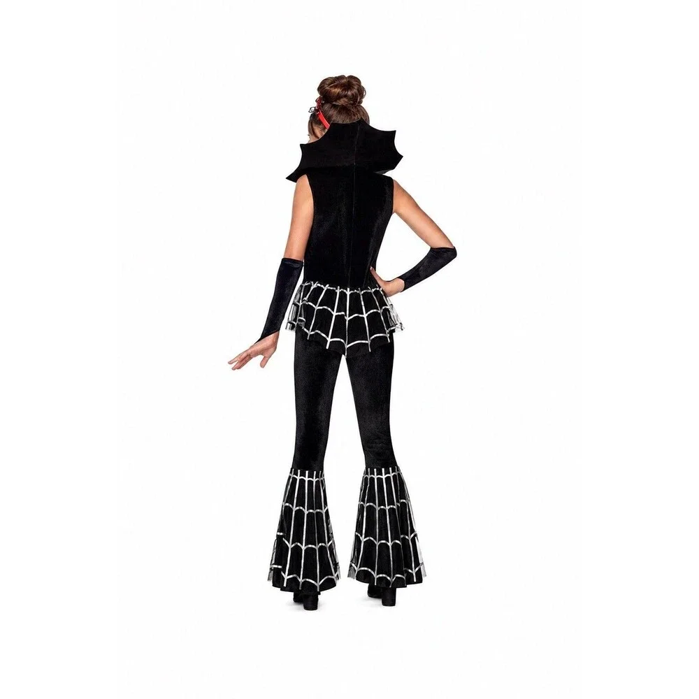 Spirit Halloween Wicked Black Widow Web Costume Spider Queen Child Small 4 to 6